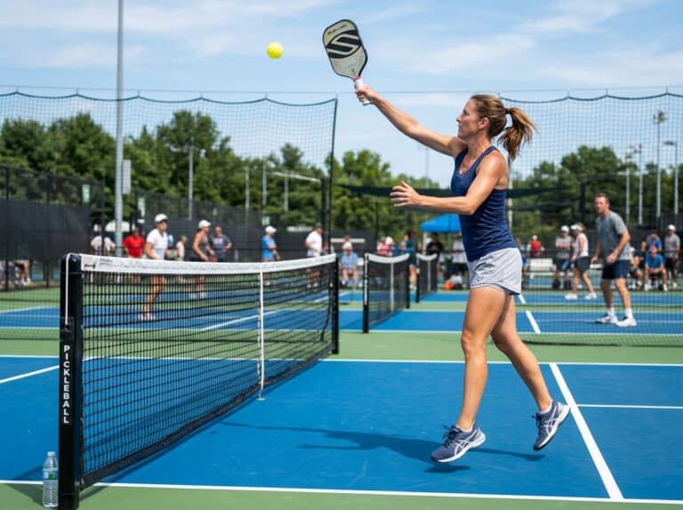 simple pickleball lob shot