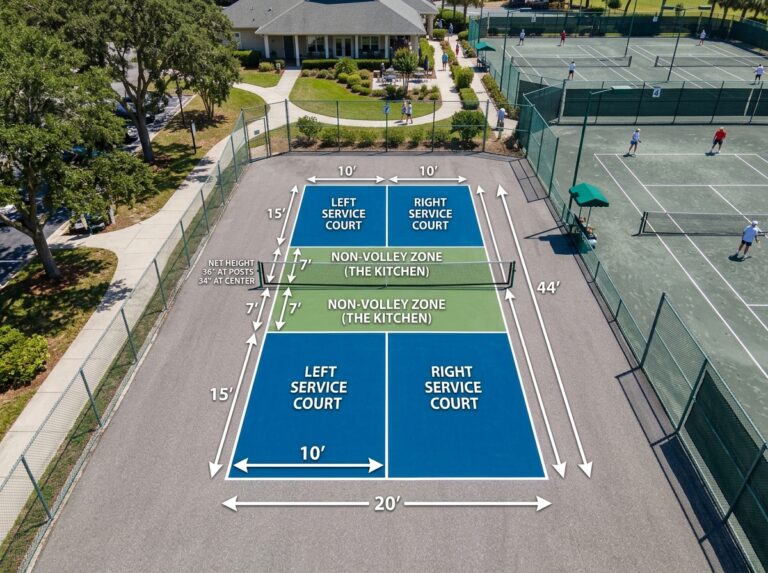 pickleball court dimensions
