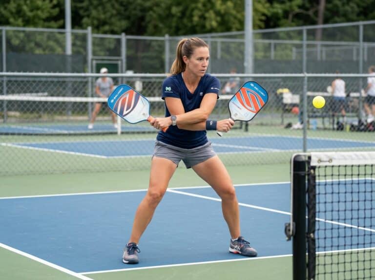 simple pickleball blocking technique