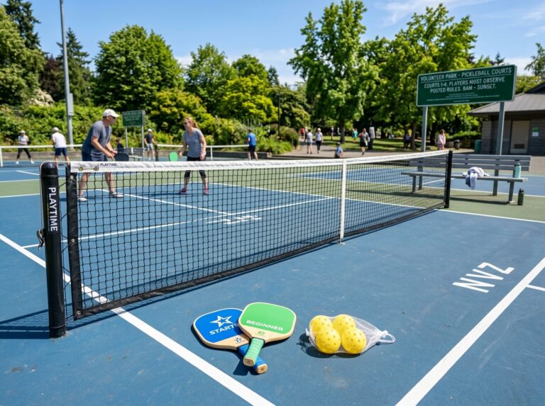beginner outdoor pickleball set