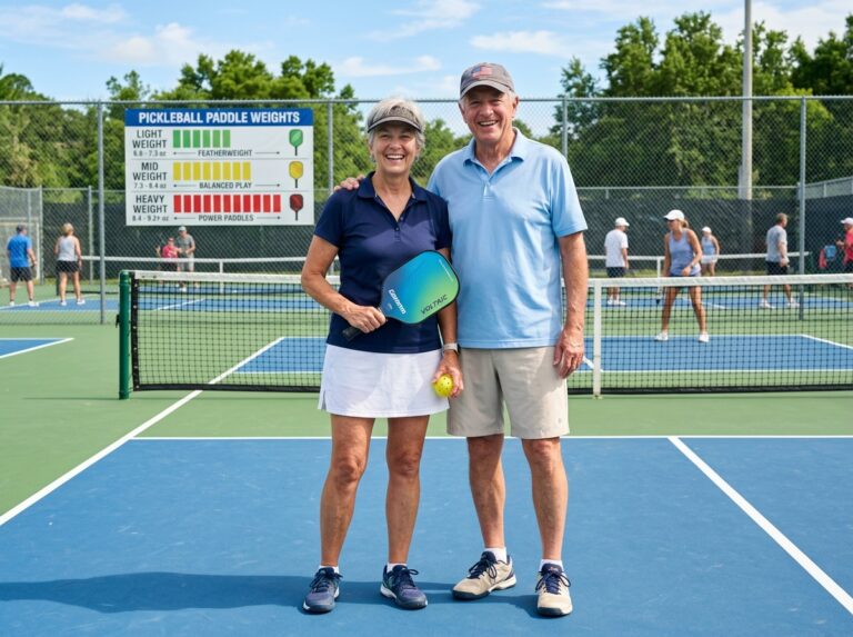 senior pickleball paddle weight guide