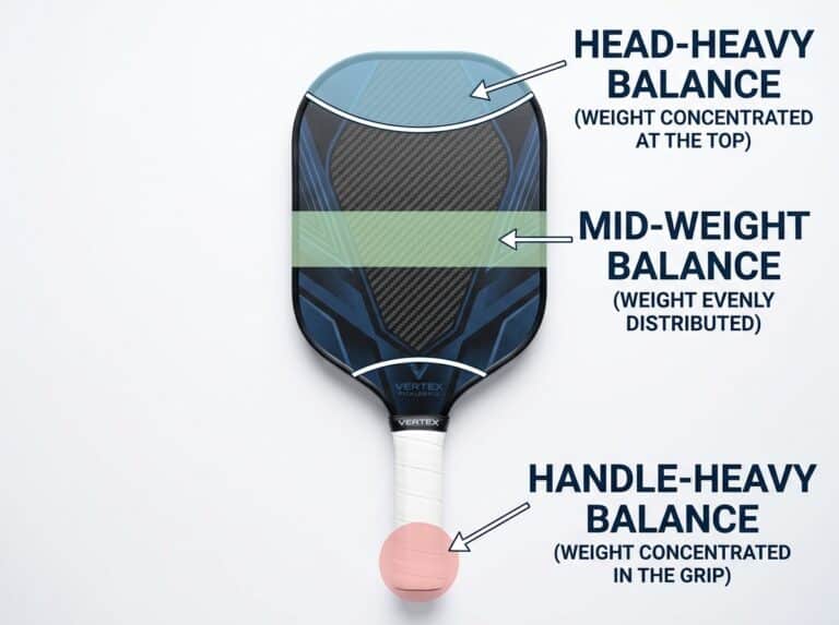 pickleball paddle weight placement