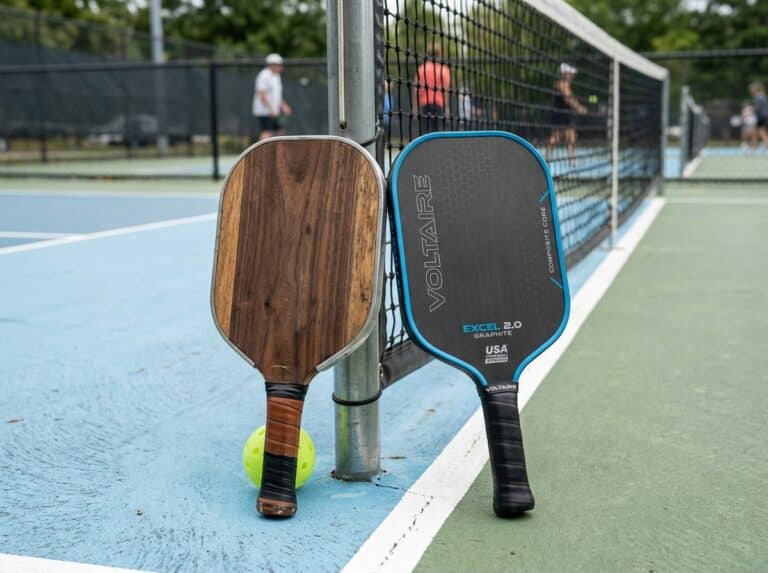 pickleball paddle wood or graphite