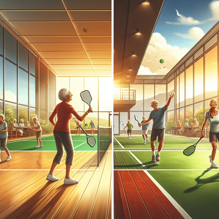 Indoor vs Outdoor Pickleball: What Seniors Need to Know